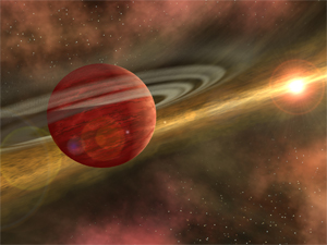 CoKu Tau 4: The Spitzer Space Telescope found a clearing in the dusty disk around the star CoKu Tau 4. The clearing hints that a large planet could be in orbit there. The planet could be as massive as Jupiter and may look like our own Jupiter looked billions of years ago.