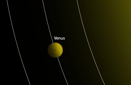 close-up illusrtration of of Venus